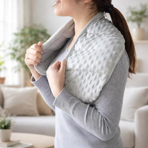 Écharpe de massage sensoriel lestée à double texture pour adultes – Coussin chauffant doux et confortable pour les épaules, soulagement de l'anxiété - Product Image 1