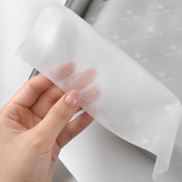 Papier de soie biodégradable écologique de qualité supérieure 17 g/m², imprimé sur une face avec logo personnalisé, pour vêtements, chaussures, emballage cadeau