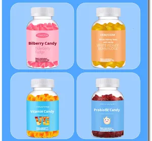 Gummies aux algues aromatisées à la menthe, bonbons en gel aux fibres alimentaires, emballage privé de bouteilles d'algues avec revêtement de Amazon - Product Image 3