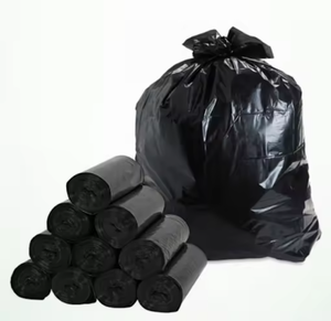 Sacs poubelles noirs personnalisables en usine, grands sacs en plastique robustes pour le recyclage des déchets domestiques - Product Image 4