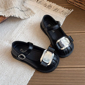 Ballerines <span class=keywords><strong>Princesse</strong></span> Mary Jane pour filles, argentées brillantes, style français, chaussures de danse - Product Image 5