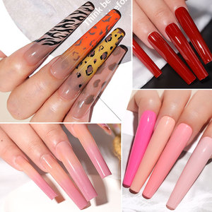 Nouveau style, application facile, 120 pièces/sac, faux ongles transparents à presser, couvrance totale, 4XL, extensions super longues, formes cercueil et amande - Product Image 2