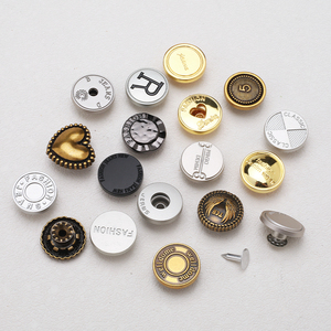 Biểu Tượng Tùy Chỉnh Kim Loại Jeans Nút Và Đinh Tán Brass Denim Nút Cho Quần Áo - Product Image 1
