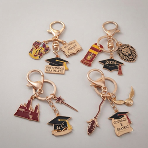 3D Soft Enamel Custom Metal Badge Movie Game <strong>Harry</strong> Merchandise Souvenir Metal Enamel <strong>Potter</strong> Keychain <strong>Ring</strong> metal key chains - Product Image 1