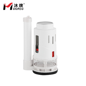 MUUPEG Mécanisme de chasse d'eau <span class=keywords><strong>WC</strong></span> à <span class=keywords><strong>bouton</strong></span>-<span class=keywords><strong>poussoir</strong></span> en plastique, design moderne et écologique, pour toilettes à chasse unique, accessoires de réservoir de toilettes - Product Image 1