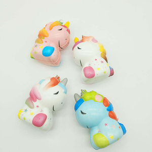 Juguete para apretar unicornio de espuma de elevación lenta de PU para niñas de 5 a 7 años-Juguete blando de descompresión novedoso - Product Image 2