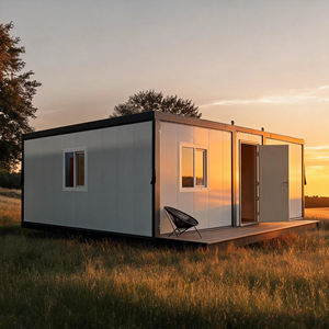 Maison conteneur extensible écologique à faible coût, 2, 3, 4 ou 5 chambres, préfabriquée en forme de A, avec mobilier - Product Image 2