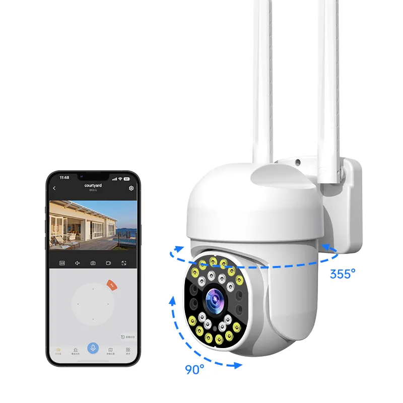 Full HD 1080P Wireless IP Security Dome Camera Outdoor Human Detection Home Indoor Wifi telecamere di sorveglianza