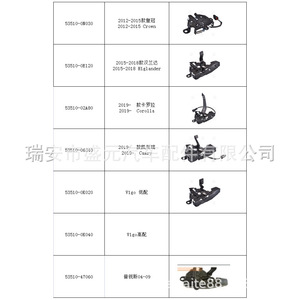 Cerradura de Capó para Toyota Camry 2019, 53510-06340, para Accord, Lexus, Rav 4, Scion, Disponible en Estado Nuevo y Usado - Product Image 4