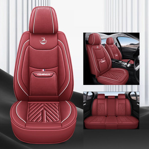 Kaliteli promosyon yeni tam Surround sabit bel tam deri araba koltuk minderi dört mevsim evrensel klozet kapağı - Product Image 6