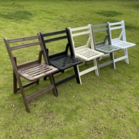Chaise pliante en résine durable pour extérieur, jardin, mariage, fête, avec dossier et assise à lattes