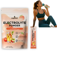 Poudre d'électrolytes sans alcool Aeglwell, saveur cidre de pomme, soutien à l'hydratation, formule et emballage personnalisés OEM ODM