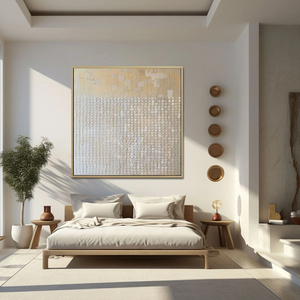 Pintura Moderna Abstracta de Gran Tamaño en Beige Estilo Wabi Sabi, <span class=keywords><strong>Arte</strong></span> en Lienzo Pintado a Mano para Hogar y Galería - Product Image 6