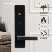 Cerradura Electrónica Moderna de Acero para Hotel con Tarjeta IC |   Estructura de 5 Pernos + Impermeabilidad IP54 para Puertas de Acero Inoxidable, SDK y Software Gratuitos