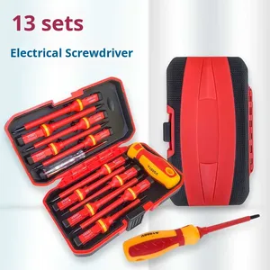 13PCS VDE Insulated Electrician <b>Screwdriver</b> Set Hardened Steel Electrical Hand Tools Insulated <b>Screwdriver</b> Set - Product Image 5