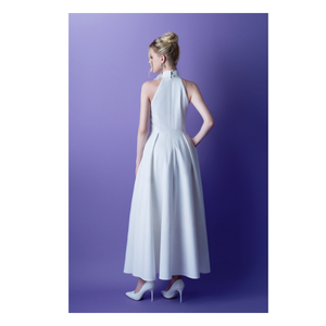 ชุดเดรสทางการสำหรับผู้หญิงชุดเดรสสีเทาสโตนนิงตันผ้าคุณภาพดีสำหรับฤดูร้อนขายส่ง - Product Image 2