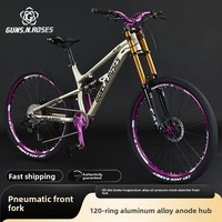Vélo de montagne tout suspendu 27,5 pouces en aluminium, 10 vitesses, pour descente, avec cadre souple, vente en gros, entrepôt CE USA