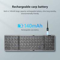 Nouveau clavier pliable ultra-mince sans fil rechargeable pour tablette Android avec pavé numérique intégré – Vente chaude