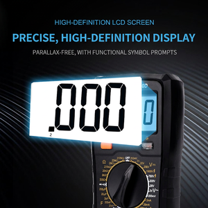 Multimètre numérique Vc890d 4 chiffres 1000V 20A avec arrêt automatique et fils de test - Product Image 2