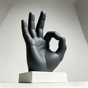 Adorno de Resina Mate con Gestos <span class=keywords><strong>OK</strong></span>, Decoración Creativa y Personalizada para el Hogar y un Regalo para Amigos. - Product Image 1