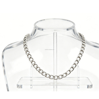 Chaîne d'extension en acier inoxydable 3x4mm, calibre de fil 0,8mm, longueur réglable 5cm