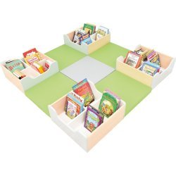 Montessori <span class=keywords><strong>3</strong></span>-in-1 Mềm Độn Sofa Tủ Hiện Đại Đầu Học Tập Lớp Học Đồ Nội Thất Cho Nhà Trẻ Mầm Non Vườn Ươm Lưu Trữ - Product Image 4