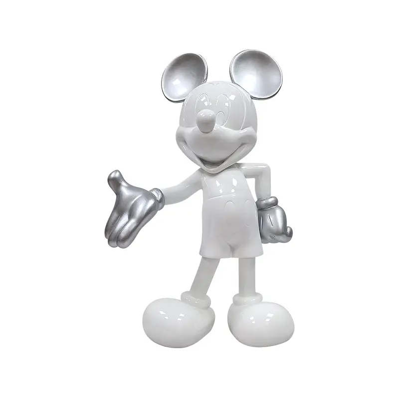 Ornements créatifs de style dessin animé Mickey, ornements de chambre d'enfants, artisanat en résine