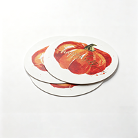 Set de Napperons Individuels Réversibles en PP+EVA de Qualité Alimentaire avec Impression Personnalisée pour Décoration de Fêtes