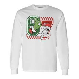 Camiseta de manga larga Six Seven 67 Christmas Meme Humor Trendy Couples Gen Z - Product Image 1