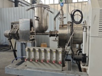 Fibres céramiques sphériques à activation alcaline continue, carbone poreux, commande de température à 3 zones motorisée, haute productivité