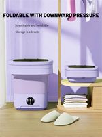 Machine à laver portable mini pliable 2025, petite machine à laver automatique pour sous-vêtements et sèche-linge pour la maison