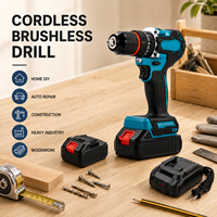 Perceuse à percussion sans fil 20V sans balais, batterie lithium, pour percer le bois, le métal et le béton, fabricant OEM