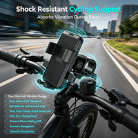 Soporte para Teléfono de Bicicleta con Rastreador Antipérdida Compatible con IOS Find My, Rotación de 360°, Operación con una Mano, Antideslizante para Bicicleta y Motocicleta
