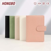 Hongbo Best Seller 10 Couleurs A6 Lizard Leather Binder Premium Budget Organisateur 3CM Anneaux pour Agenda Fly Leaf-Idée cadeau parfaite