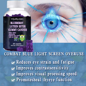 Bonbons gélifiés pour adultes, soin des yeux, antioxydant, vitamine, lutéine, bêta-carotène, zéaxanthine, gommes à la myrtille, complément alimentaire - Product Image 5