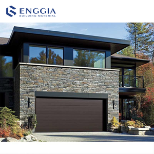 ENGGIA Vente en gros européenne noire <span class=keywords><strong>Porte</strong></span> <span class=keywords><strong>Garaga</strong></span> <span class=keywords><strong>de</strong></span> sécurité à panneau sandwich résidentielle isolée automatique en acier - Product Image 1