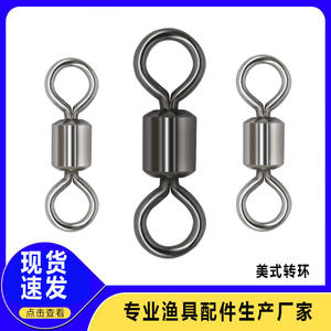 Connecteurs pivotants en acier inoxydable en forme de huit pour la pêche, noir et blanc, 100 pièces, sac œil-œil pour leurres de grande taille, matériel de pêche - Product Image 4