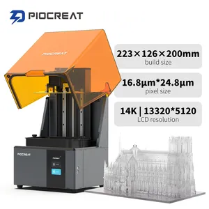 Piocreat C01 10.1英寸最佳大幅面新型树脂紫外3d打印机液晶固化光聚合物树脂3d打印机初学者
