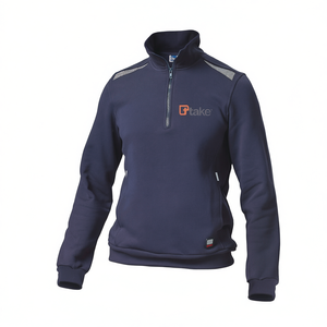 เสื้อสเวตเชิ้ตทำงานแบบปกติ สีน้ำเงิน ไซส์ XL แบบซิป ¼  สำหรับงานนิรภัย - Product Image 2