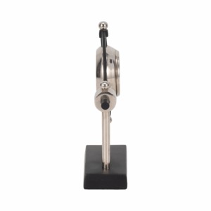 Orologio da scrivania con accenti in metallo e legno per soggiorno, ufficio domestico, decorazione per la mensola - Product Image 3
