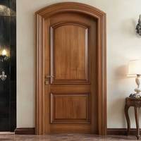 Porte d'entrée principale en bois de chêne ignifugé au design moderne Sunnysky à vendre