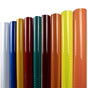 Rollo de Hoja reflectante Micro prismático de grado de alta intensidad, venta al por mayor, pegatina de coche para seguridad vial, vinilo reflectante - Product Image 6