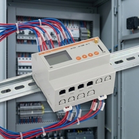 Compteur d'énergie triphasé Acrel AMC200L-4E3 à 4 circuits, communication Modbus-rtu, écran LCD pour armoire de distribution/industrie