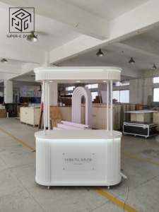 Chariot à bonbons décoratif pour mariage, chariot mobile avec lumières, chariot personnalisé pour fête d'anniversaire - Product Image 4