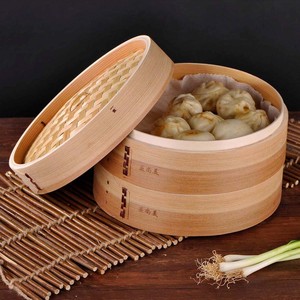 Cesta de Vapor de Madera Hecha a Mano Personalizada de 10-60 cm para Cocinar al Vapor Comida Asiática, Dim Sum, Bollos Chinos, Dumplings de Arroz, Olla de Vapor - Product Image 1
