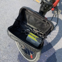 Casing penyimpanan kursi belakang, ransel sepeda PC ABS keras terlaris, casing penyimpanan kursi belakang tahan air untuk helm dan perlengkapan untuk perjalanan