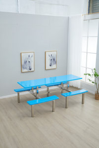 2025 High Quality Dining <strong>Table</strong> and Chair Set <strong>Canteen</strong> Furniture for Restaurant and Hotel Dining Room Food Court Special Used - Product Image 2