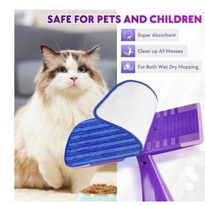 Replacement Pad For Swiffer Wet Jet 12 Inch Microfiber <b>Mop</b> Head Rectangular Reusable Home Cleaning - Product Image 3