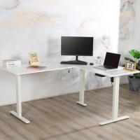 MUCHEN Bureau ergonomique de haute qualité, réglable en hauteur, électrique, assis sur pied, avec moteur unique, table de bureau pour patron