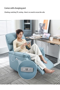Fauteuil inclinable confortable pour salon, <span class=keywords><strong>canapé</strong></span> paresseux pour la maison, le <span class=keywords><strong>bureau</strong></span>, <span class=keywords><strong>petit</strong></span> appartement, chambre ou balcon - Product Image 4